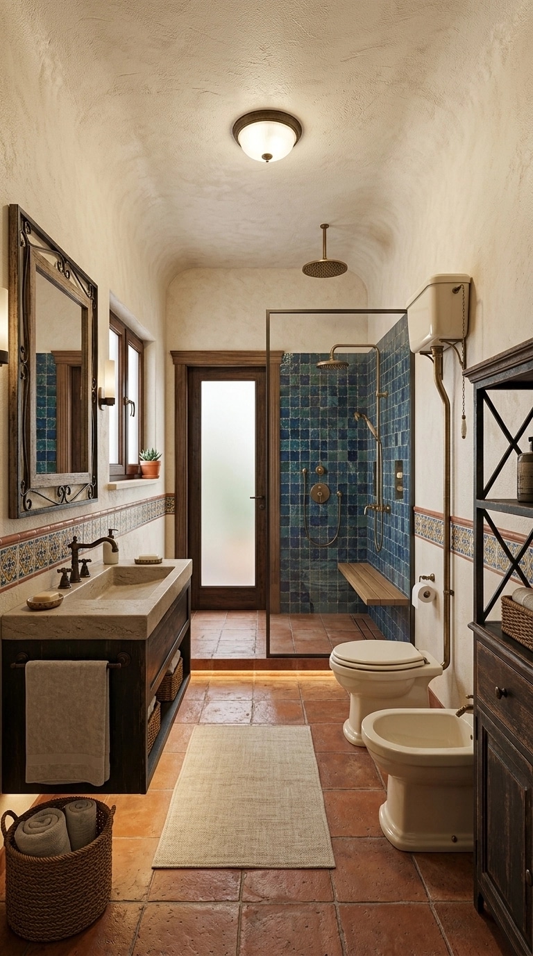 Interior design in Mediterranean style — Bathroom by GenRoom AI