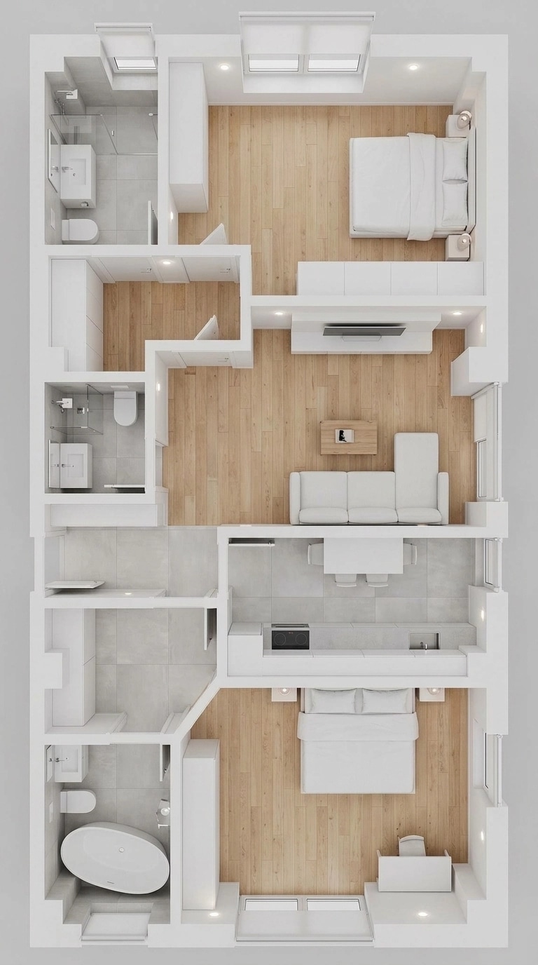 Minimalism Living Room design — interior photo by GenRoom AI