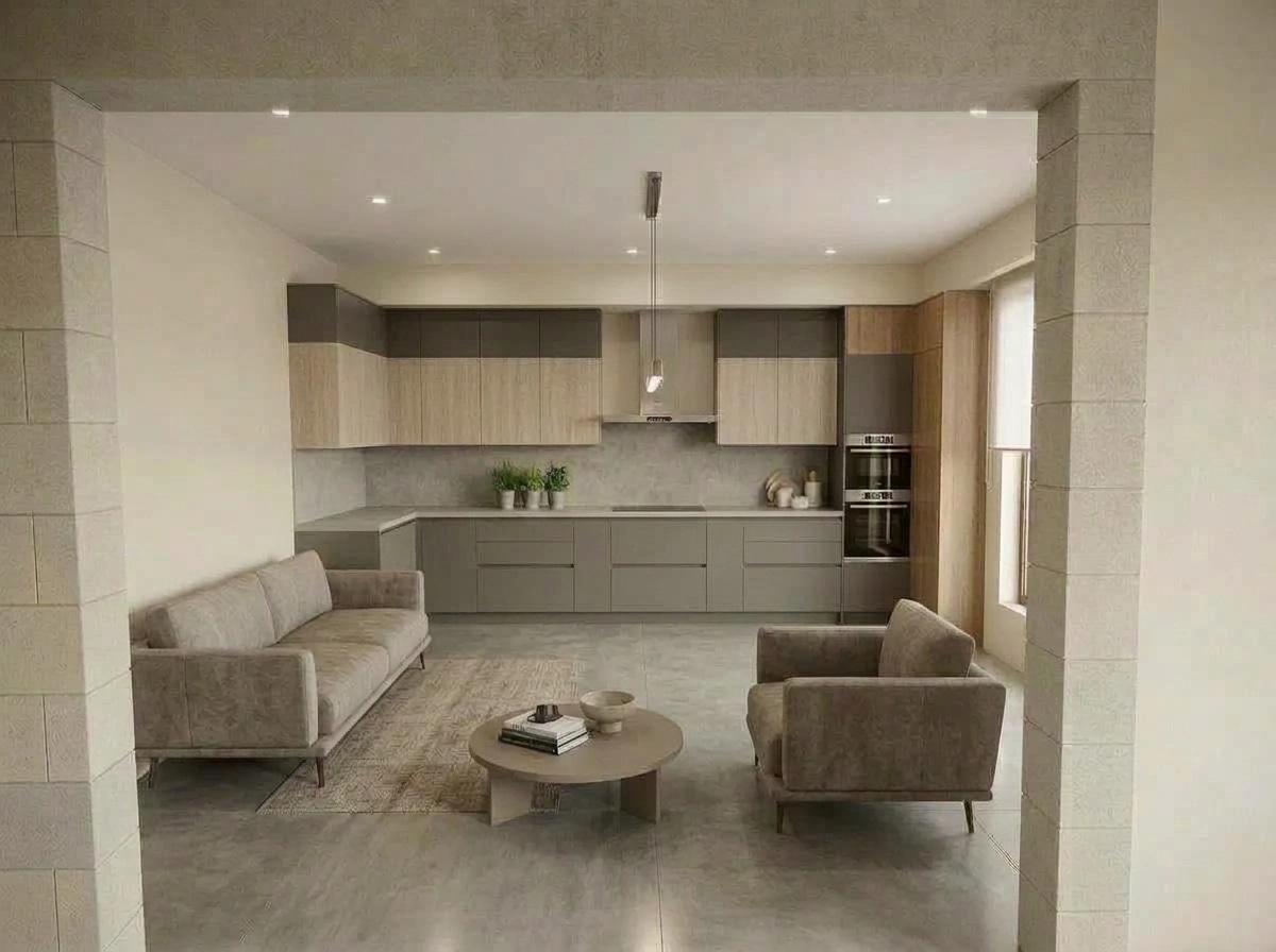 Kitchen interior in no_style style — photo by GenRoom AI