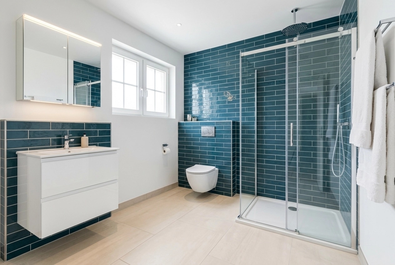 Scandinavian Bathroom design — interior photo by GenRoom AI