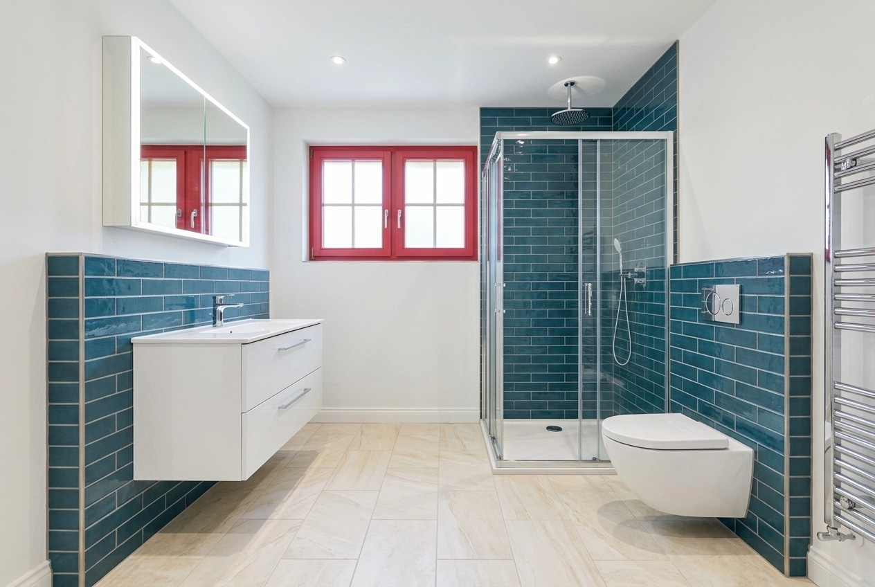 Bathroom interior in Transitional style — photo by GenRoom AI