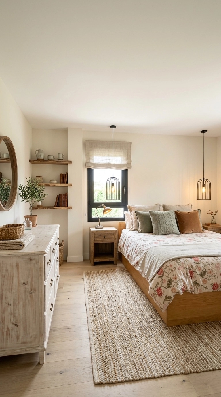 Interiördesign i stilen Modern Farmhouse — Sovrum av GenRoom AI
