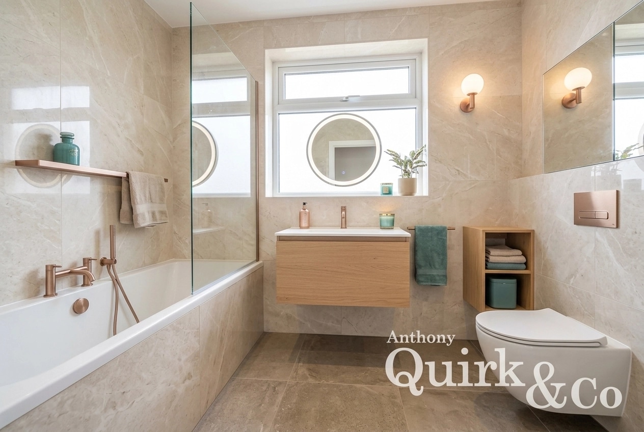 Minimalism Bathroom design — interior photo by GenRoom AI