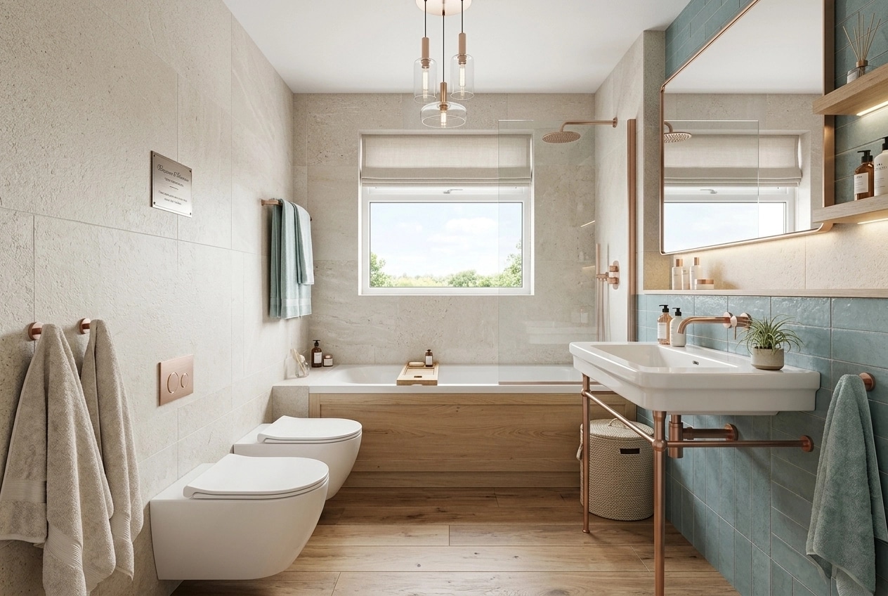 Interior design in Scandinavian style — Bathroom by GenRoom AI