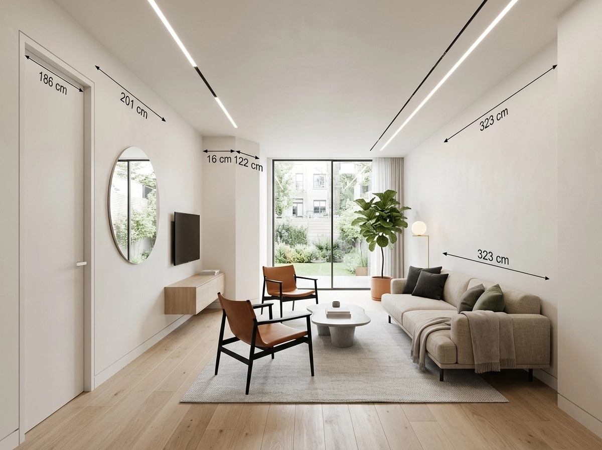 Minimalism Living Room design — interior photo by GenRoom AI