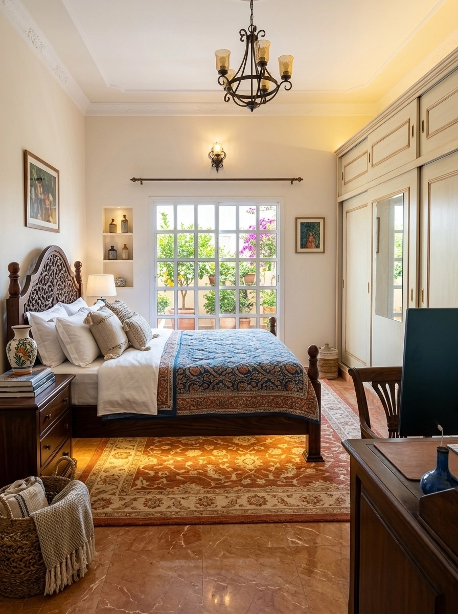 Interior design in Mediterranean style — Bedroom by GenRoom AI