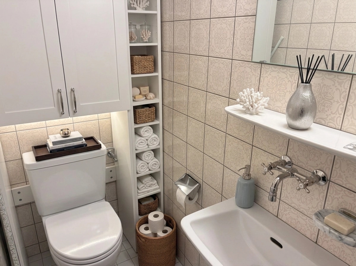 Interior design in Coastal / Hamptons style — Bathroom by GenRoom AI