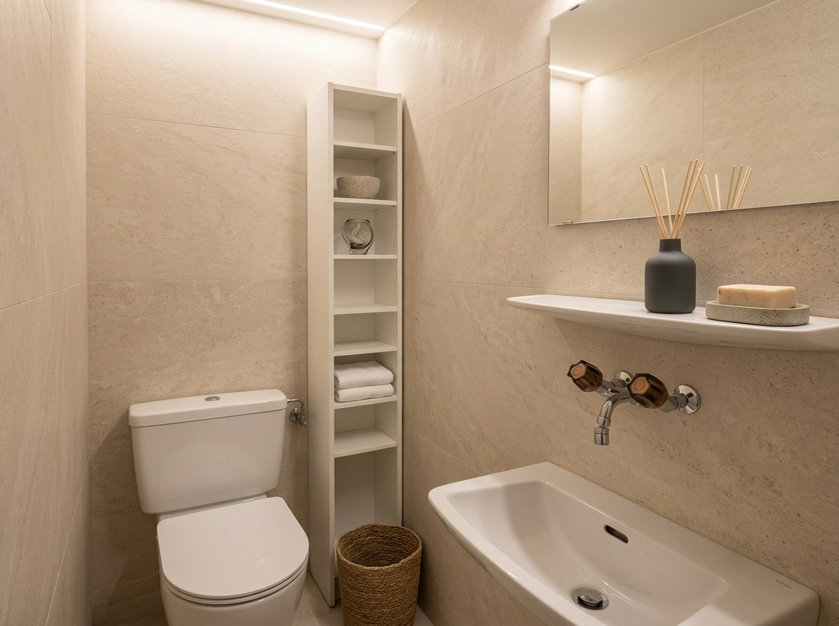 Minimalism Bathroom design — interior photo by GenRoom AI