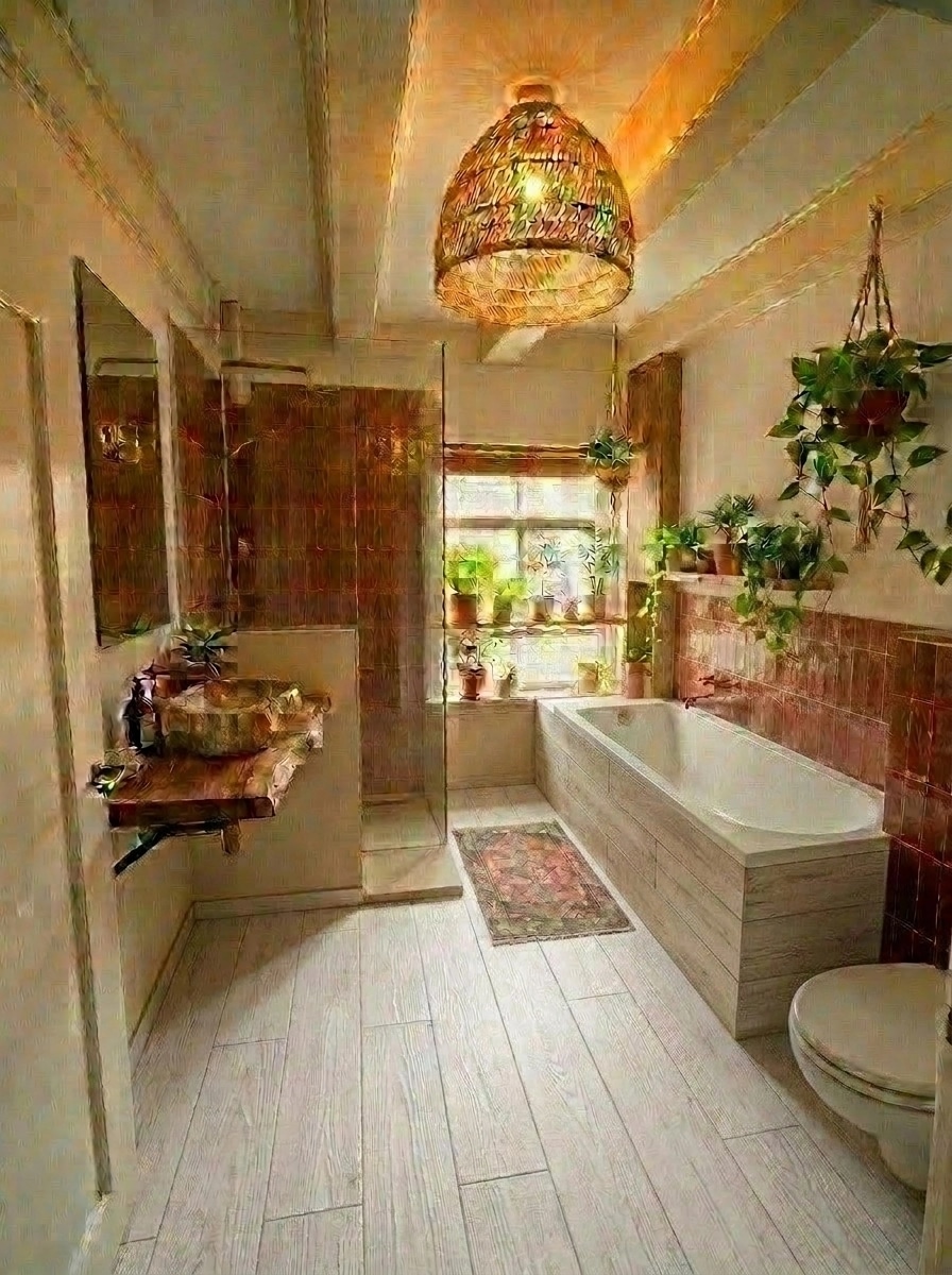 Interior design in Mediterranean style — Bathroom by GenRoom AI