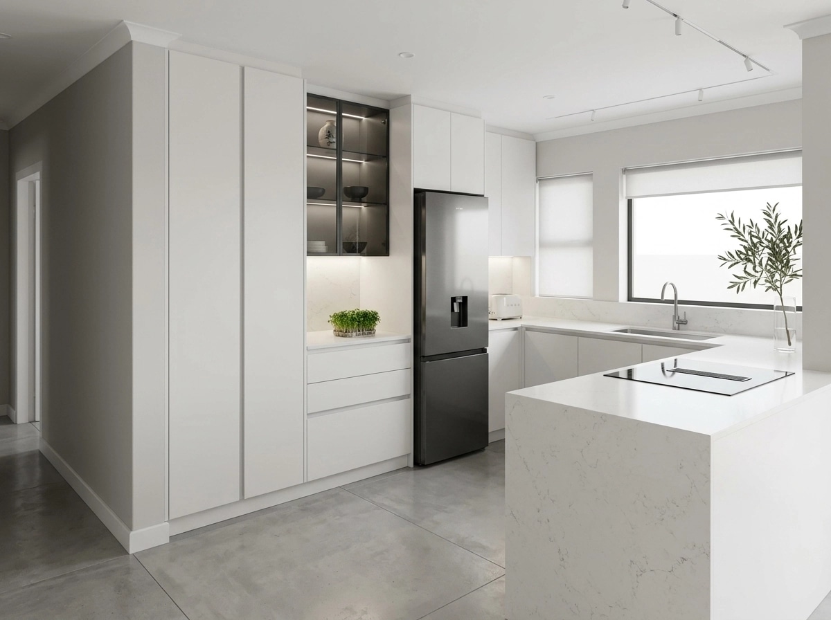 Minimalism Kitchen design — interior photo by GenRoom AI