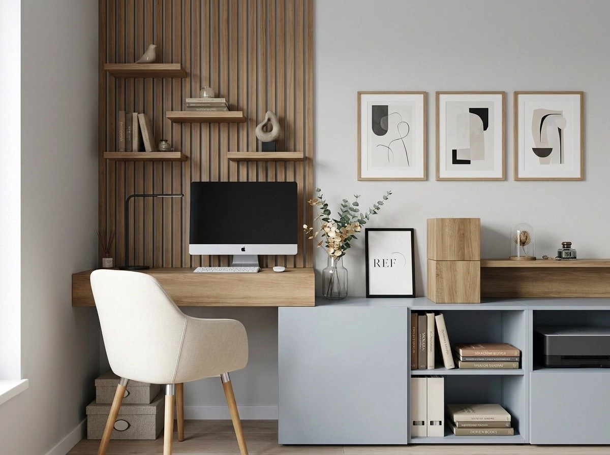 Interior design in Scandinavian style — home_office by GenRoom AI