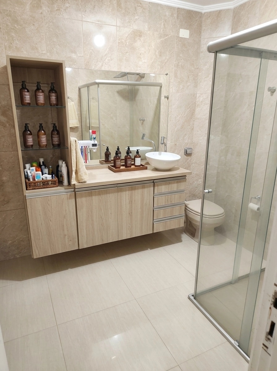 Bathroom interior in no_style style — photo by GenRoom AI