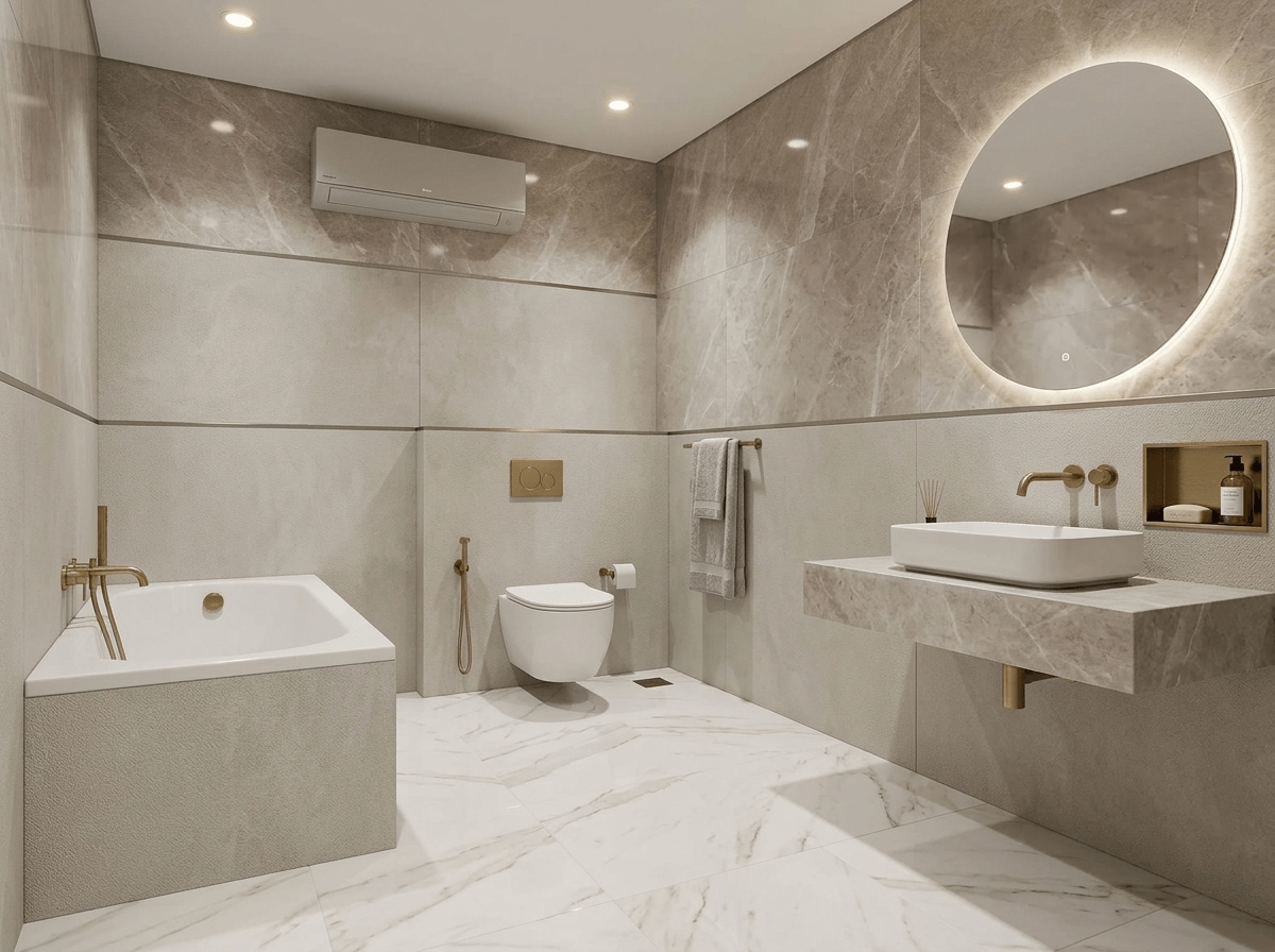 Bathroom interior in no_style style — photo by GenRoom AI