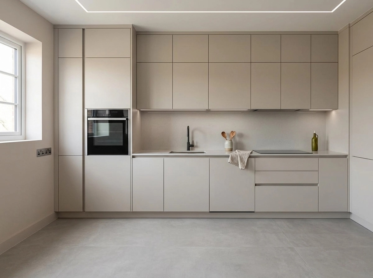 Minimalism Kitchen design — interior photo by GenRoom AI