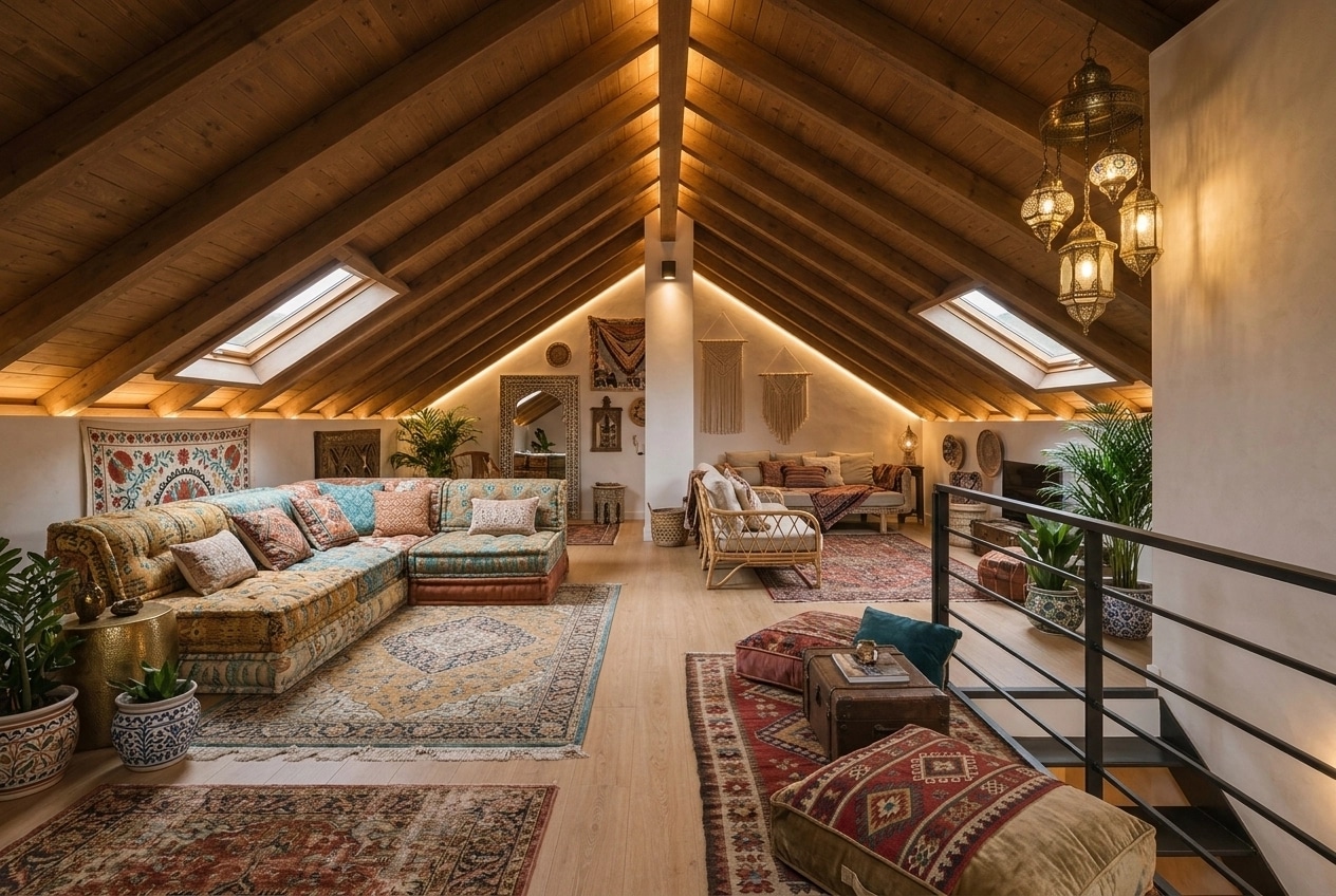 Interior design in Bohemian style — other by GenRoom AI