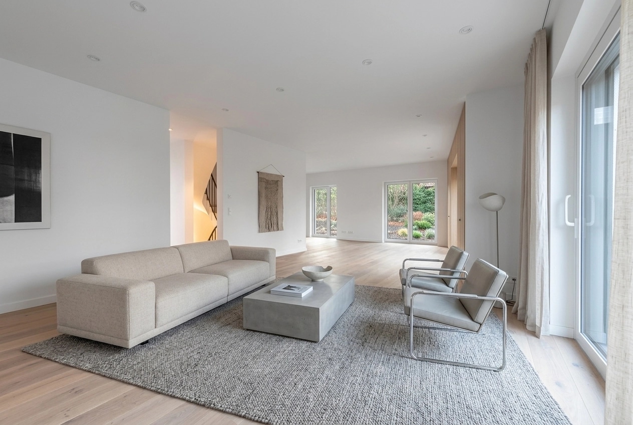 Minimalism Living Room design — interior photo by GenRoom AI