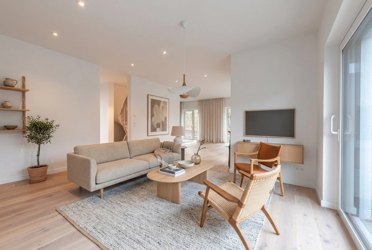 Scandinavian Living Room design — interior photo by GenRoom AI