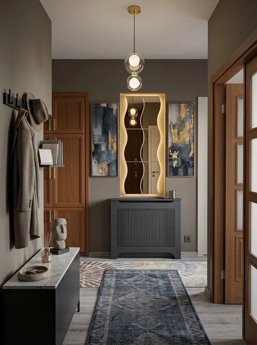 Hallway interior in Contemporary style — photo by GenRoom AI