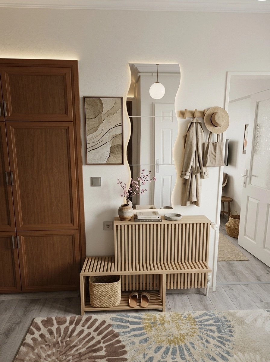 Interior design in Japandi style — Hallway by GenRoom AI