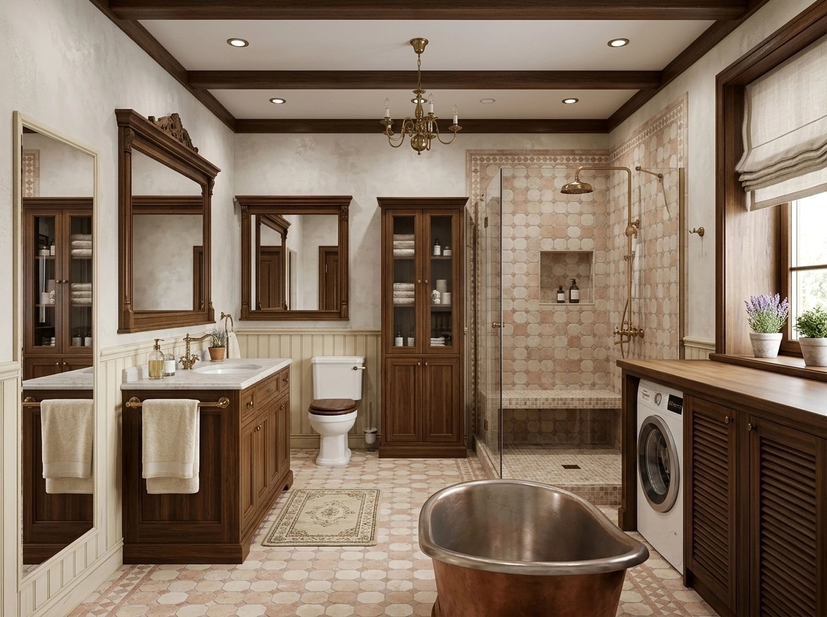 Bathroom interior in Classic style — photo by GenRoom AI