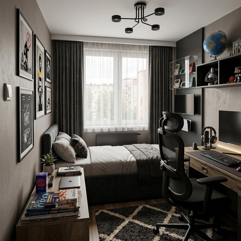 Contemporary Kids Room design — interior photo by GenRoom AI