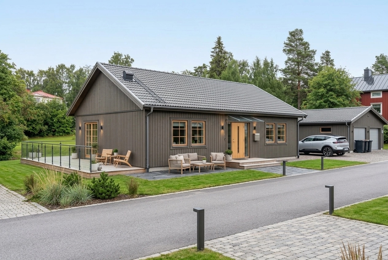 Scandinavian Facade Facade design — facade photo by GenRoom AI