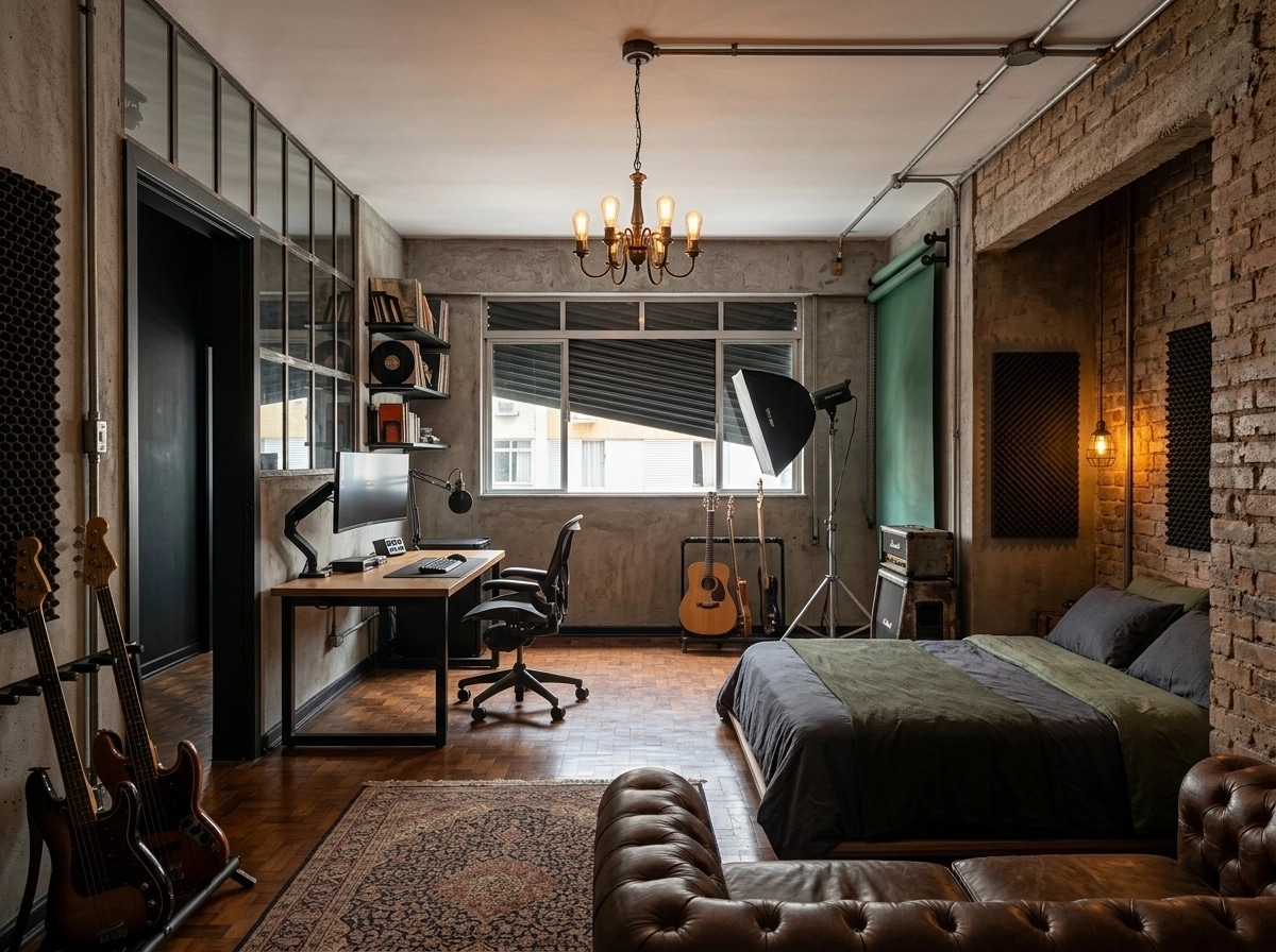 Interior design in Loft / Industrial style — other by GenRoom AI