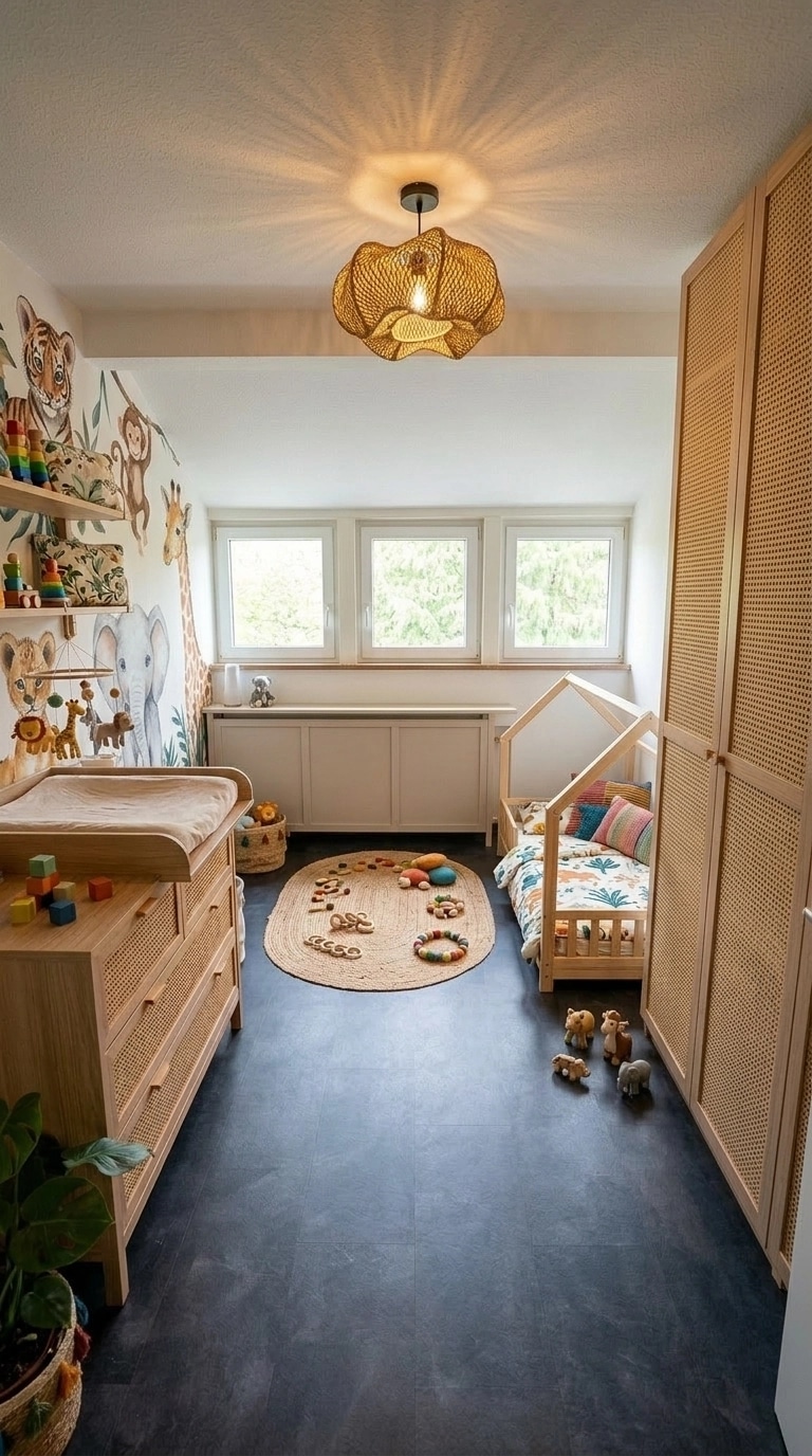 Biophilic Kids Room design — interior photo by GenRoom AI