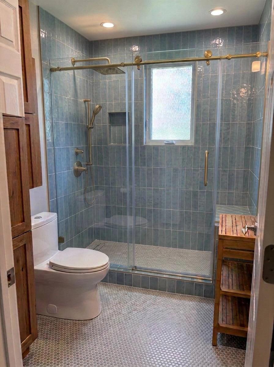 Interior design in Modern Farmhouse style — Bathroom by GenRoom AI