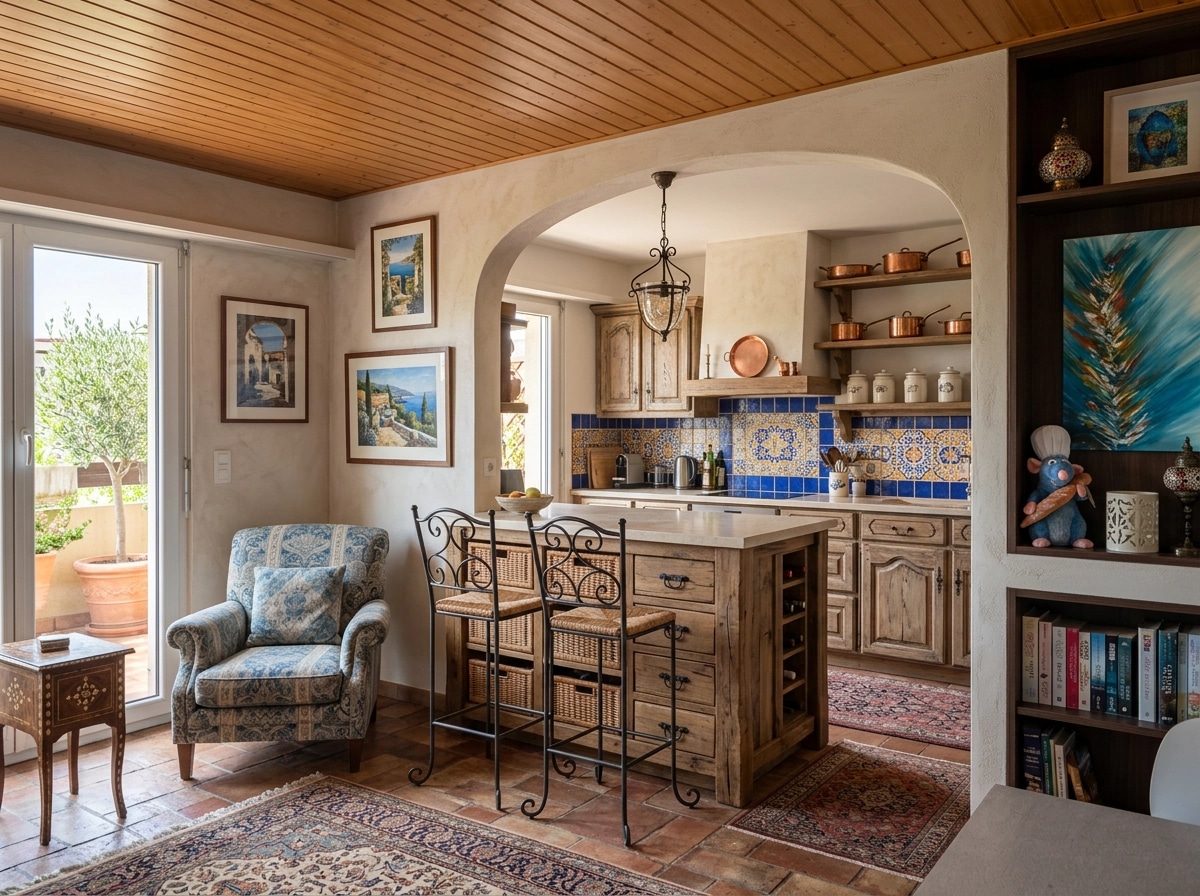 Interior design in Mediterranean style — Kitchen by GenRoom AI
