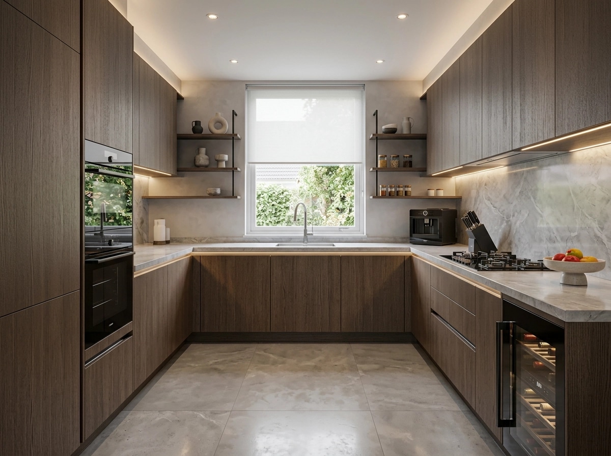Kitchen interior in Contemporary style — photo by GenRoom AI