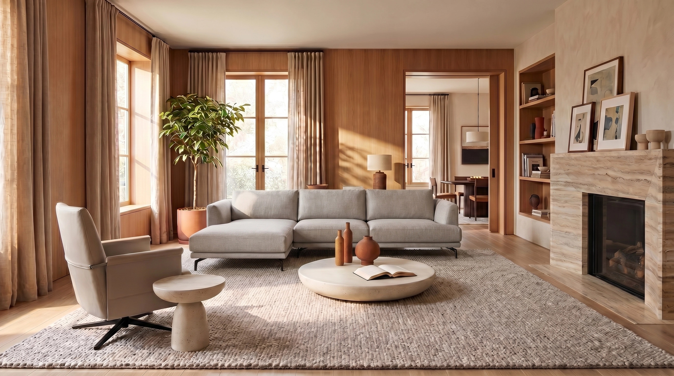 Interior design in Contemporary style — Living Room by GenRoom AI