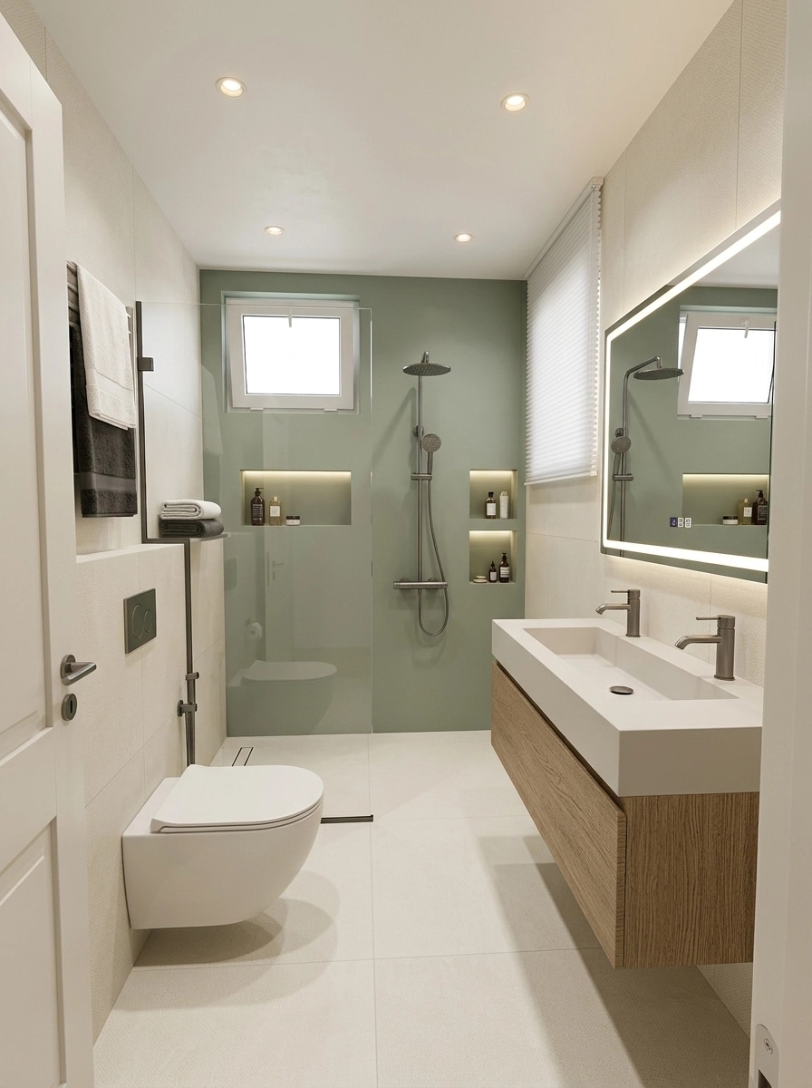Interior design in Contemporary style — Bathroom by GenRoom AI