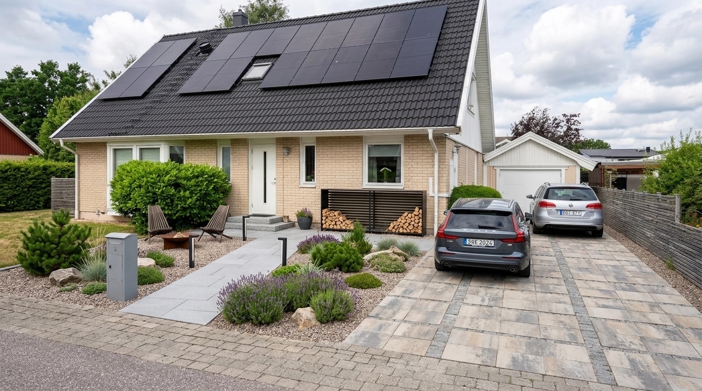 Landscape design in Scandinavian Garden style — Yard by GenRoom AI