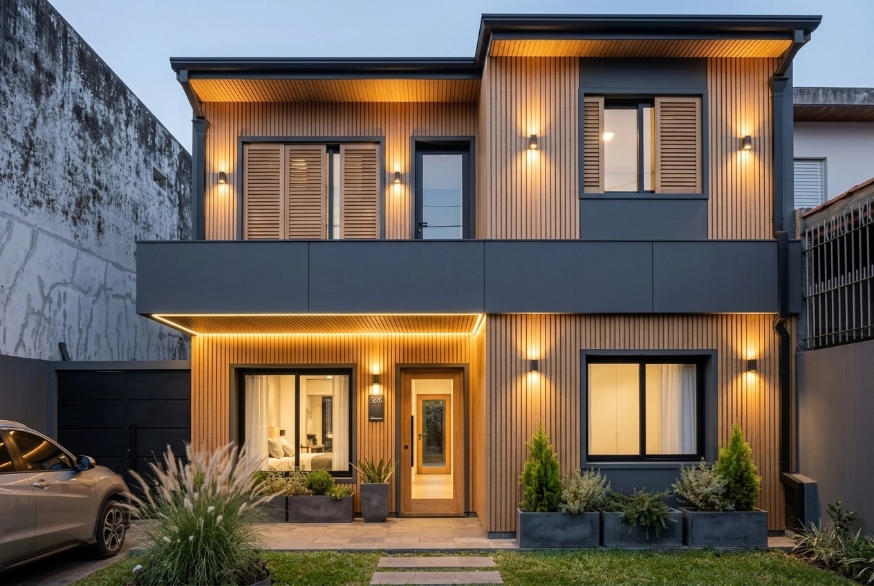 Scandinavian Facade Facade design — facade photo by GenRoom AI
