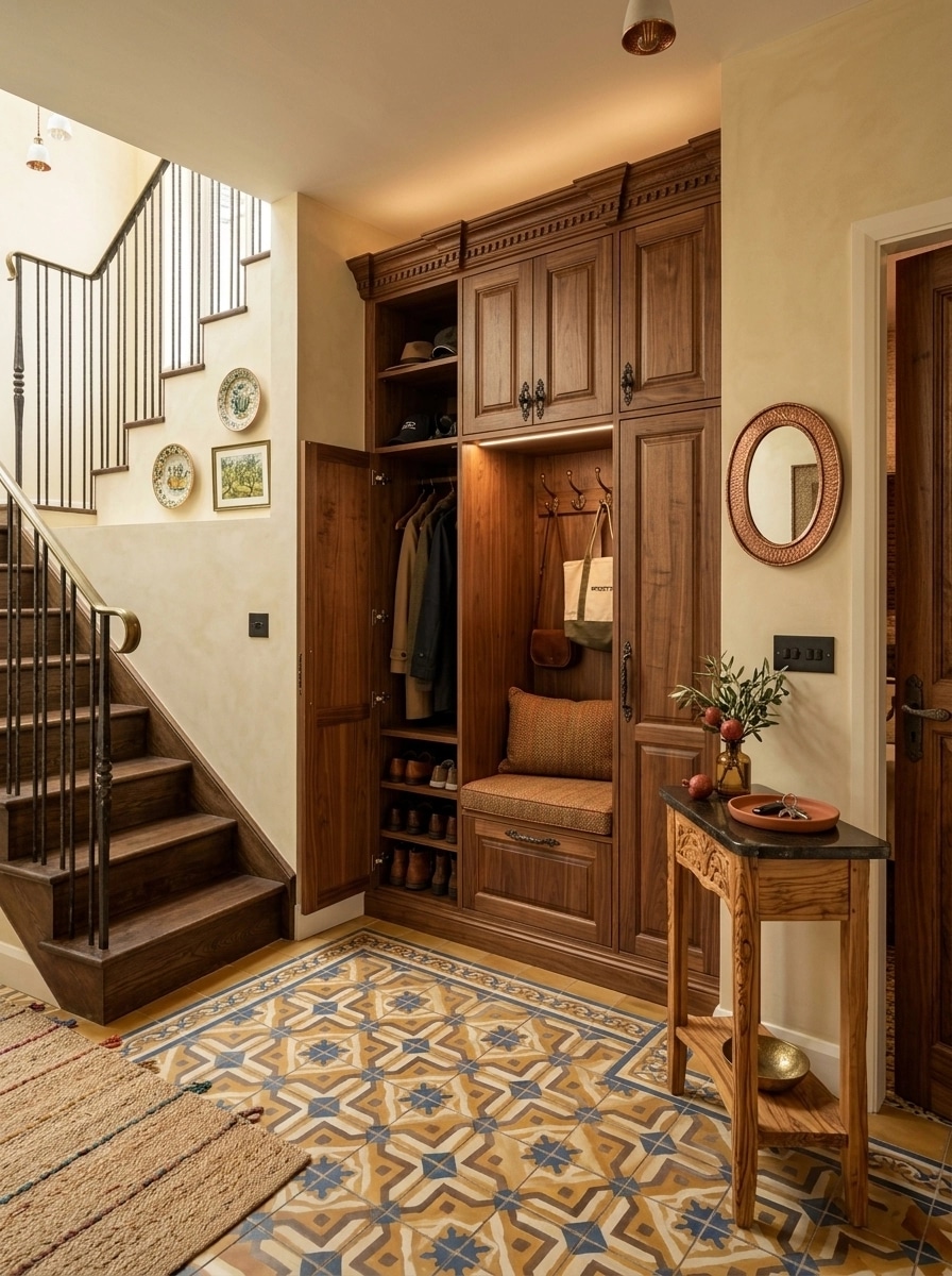 Interior design in Mediterranean style — Hallway by GenRoom AI