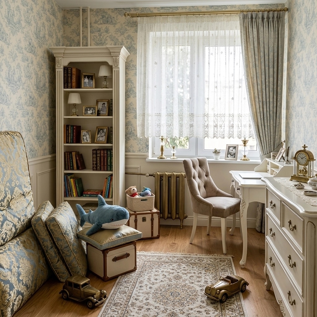Interior design in Classic style — Kids Room by GenRoom AI