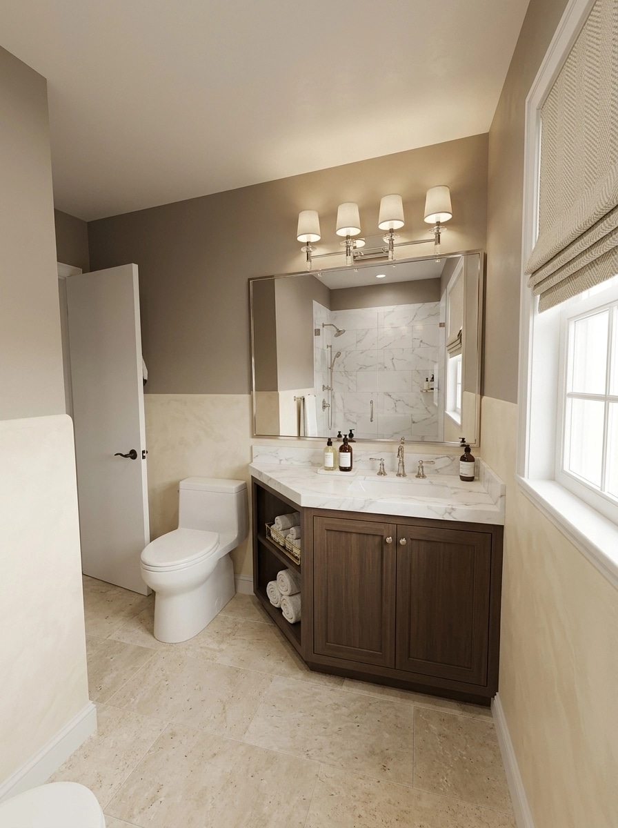 Interior design in Transitional style — Bathroom by GenRoom AI