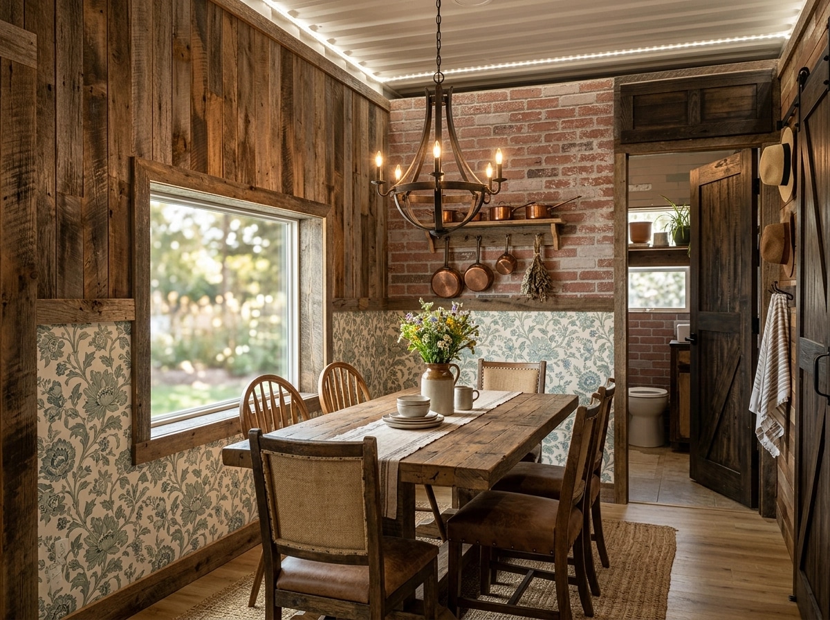 Interior design in Rustic style — dining_room by GenRoom AI