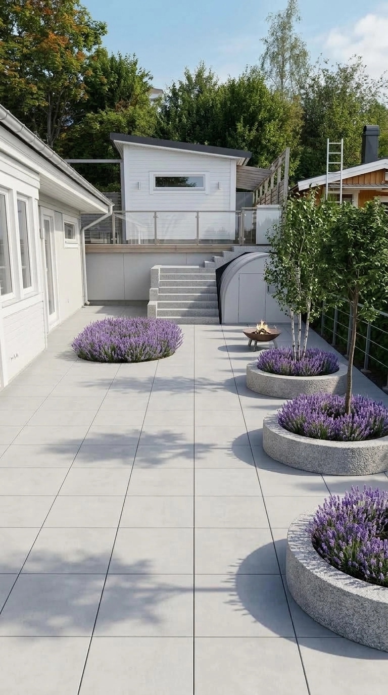 Landscape design in Scandinavian Garden style — Yard by GenRoom AI