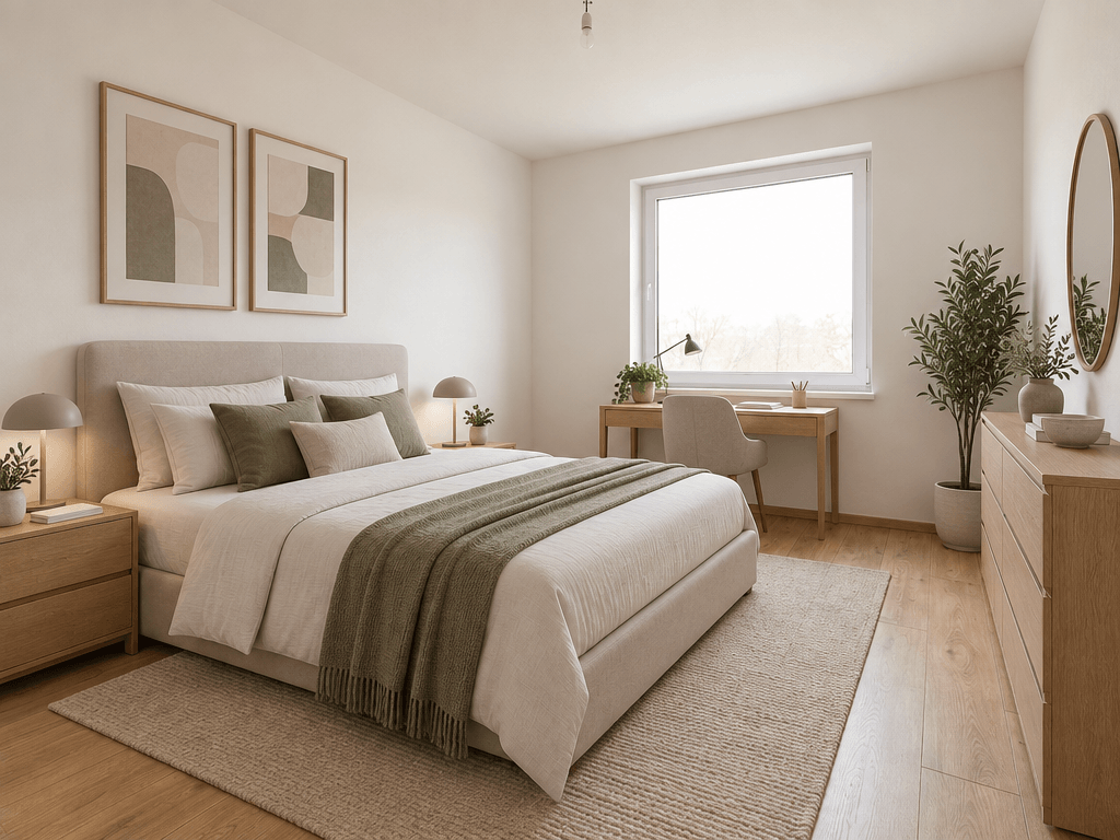 Minimalism Bedroom design — interior photo by GenRoom AI