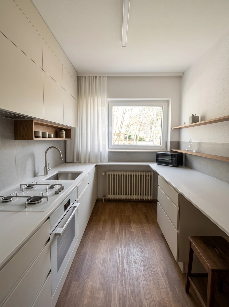 Minimalism Kitchen design — interior photo by GenRoom AI