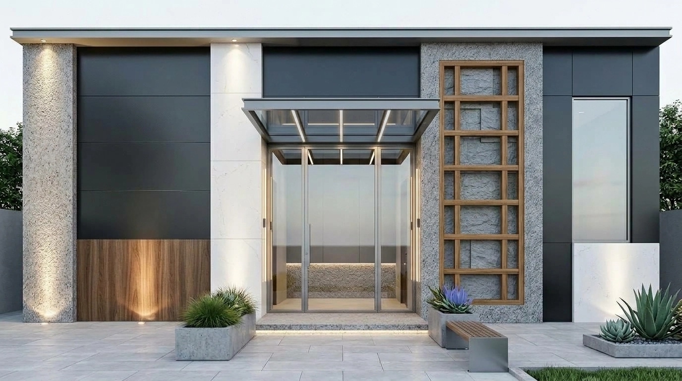 Facade design in Contemporary Facade style — Facade by GenRoom AI