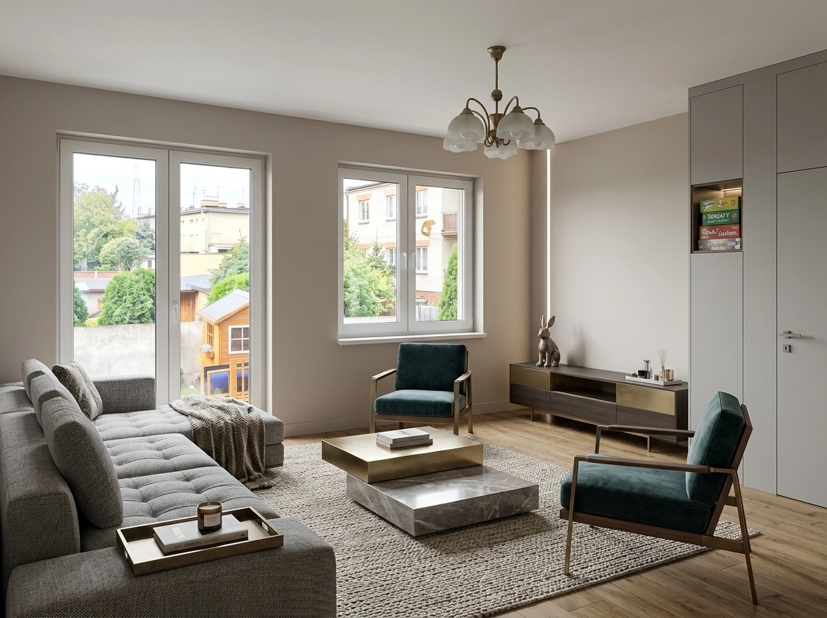Interior design in Contemporary style — Living Room by GenRoom AI