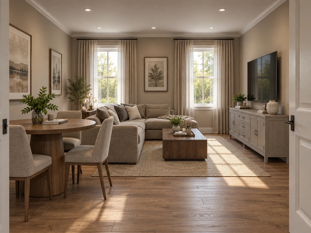 Interior design in Transitional style — Living Room by GenRoom AI