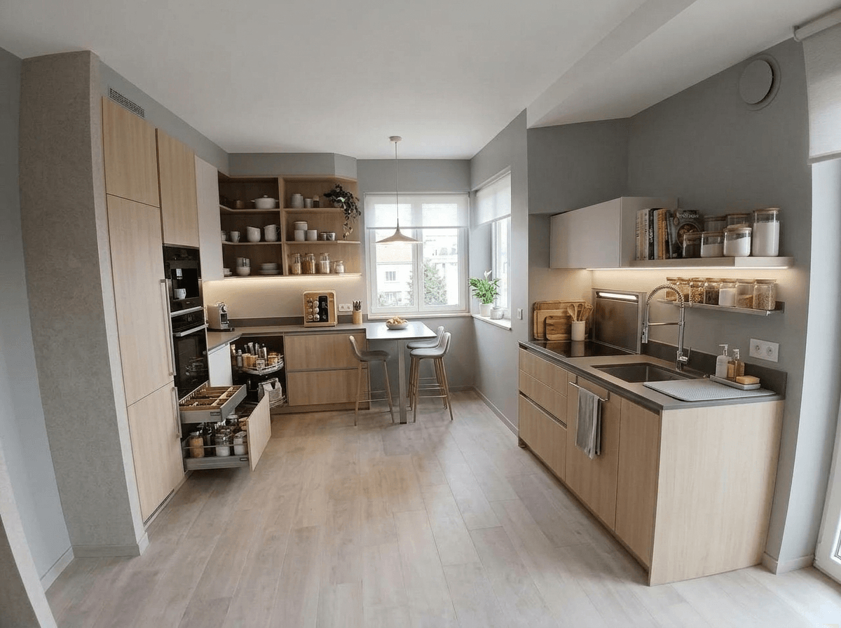 Kitchen interior in no_style style — photo by GenRoom AI
