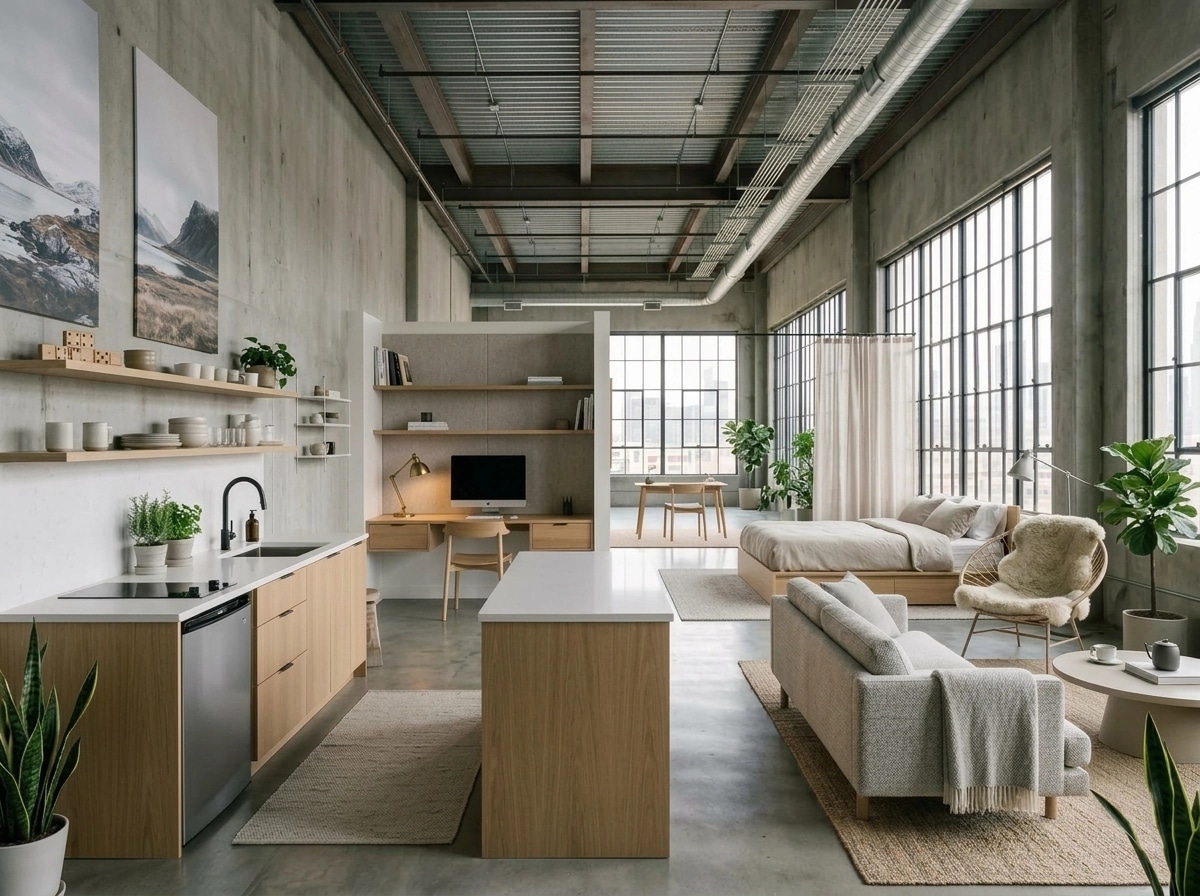 Interior design in Scandinavian style — studio by GenRoom AI