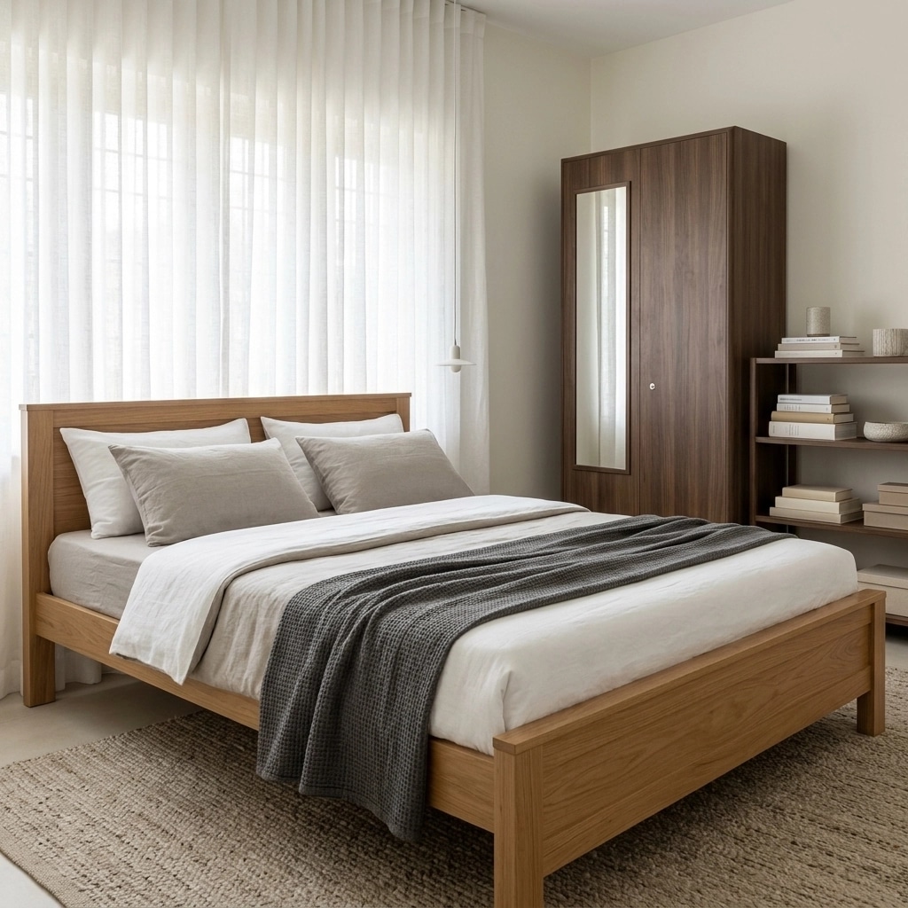 Minimalism Bedroom design — interior photo by GenRoom AI