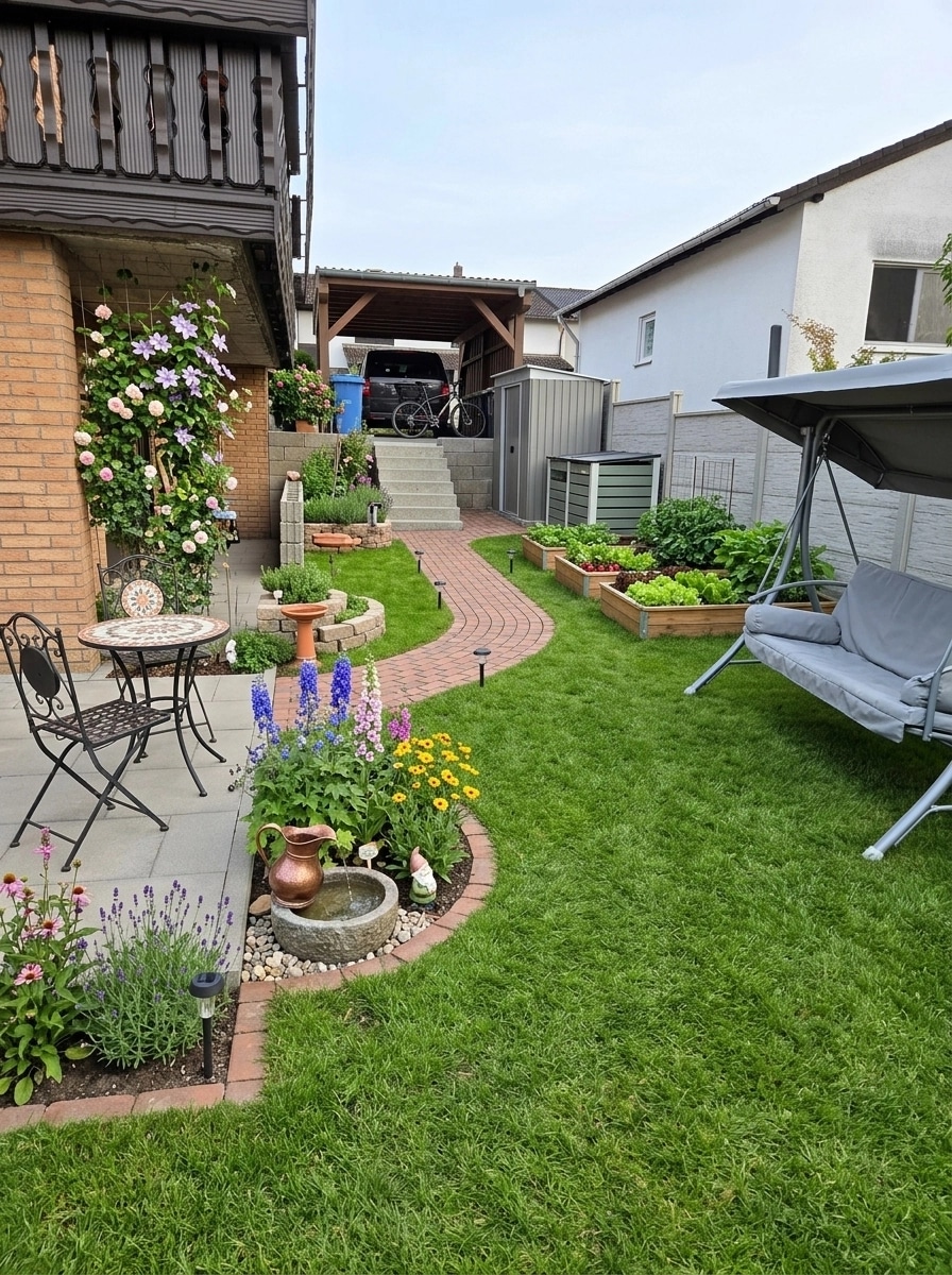 Landscape design in German Garden style — Yard by GenRoom AI