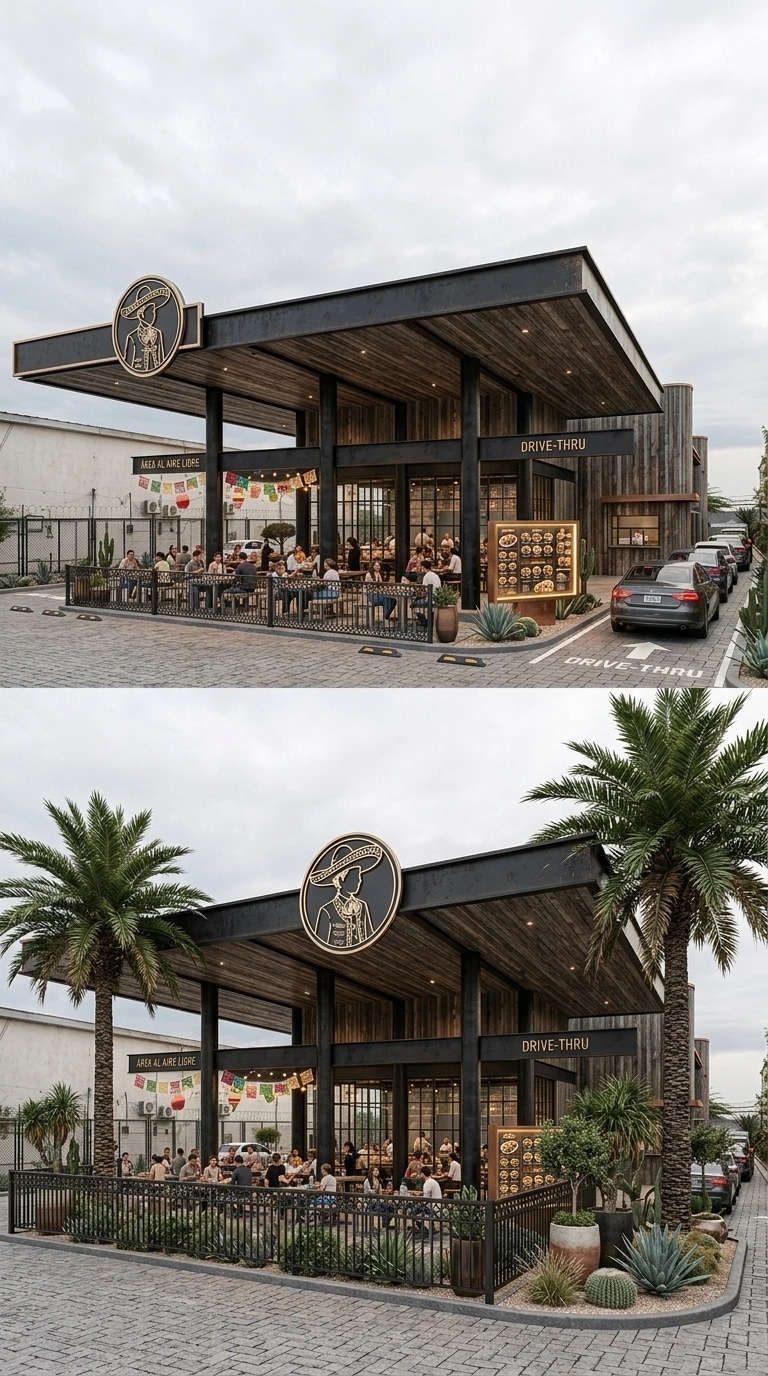 Contemporary Facade Fasad design — facade photo by GenRoom AI